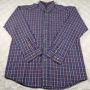 Ariat Men's Medium Plaid Button Down Shirt with Underarm‎ Vent Holes